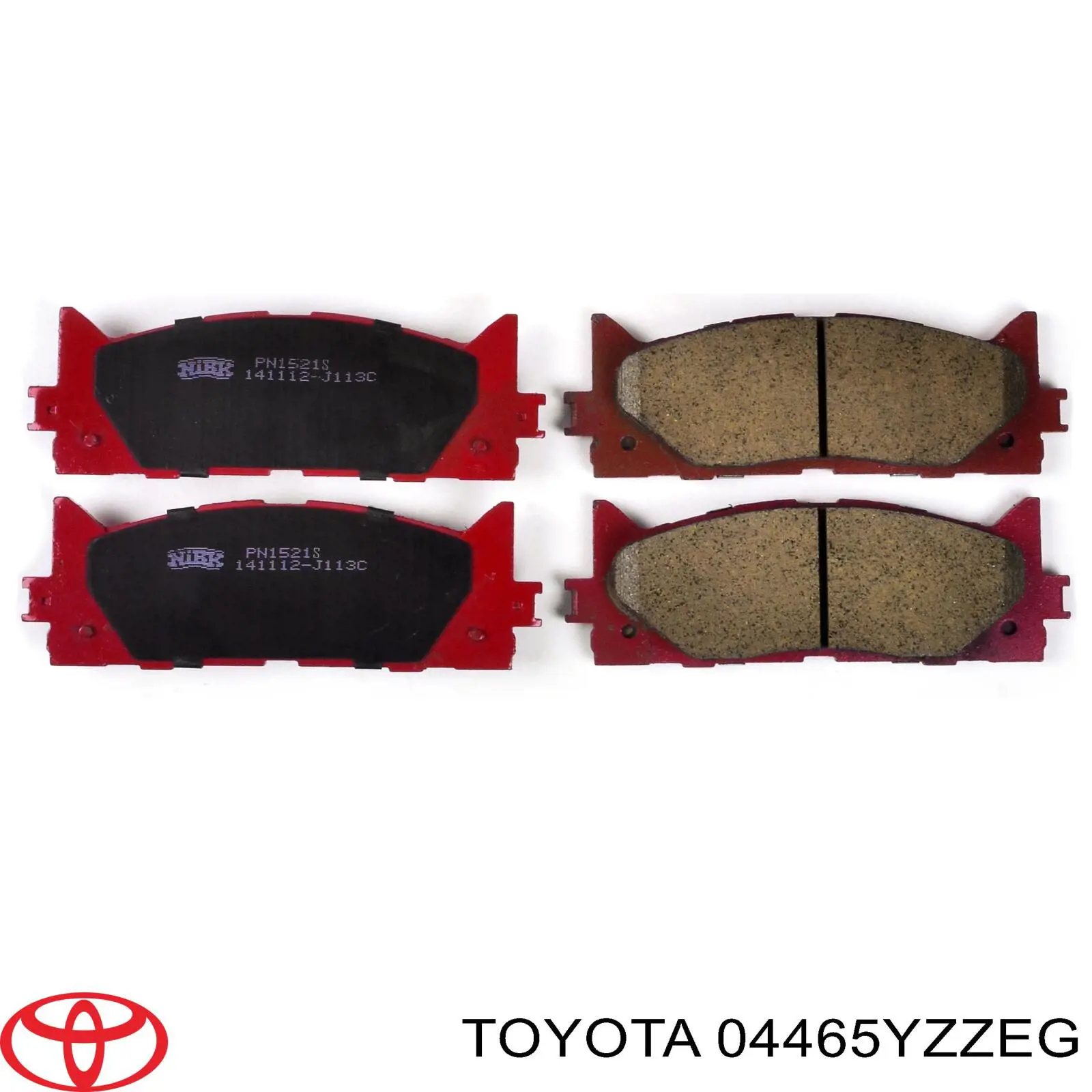 04465YZZEG Toyota Pastillas delanteras