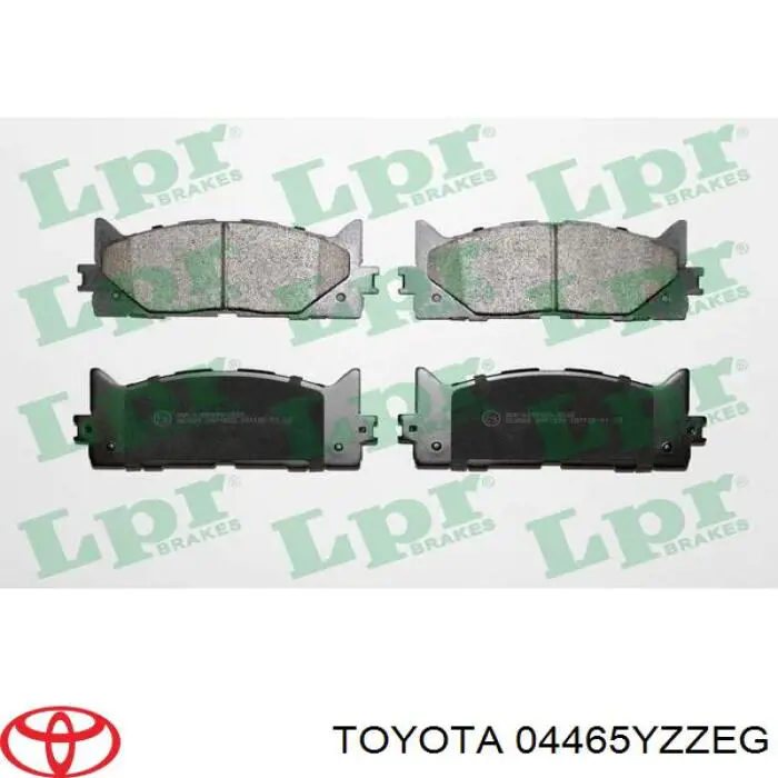 Comprar 04465YZZEG Toyota Pastillas delanteras de freno