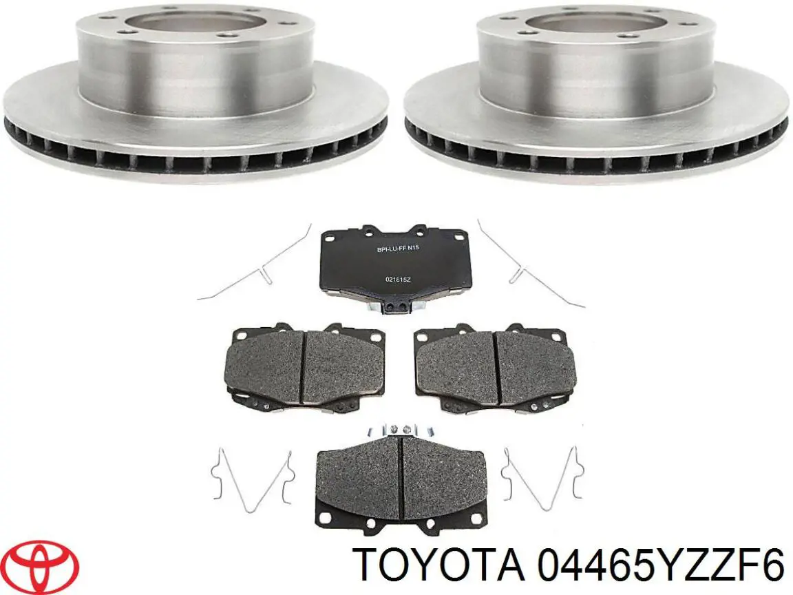 04465YZZF6 Toyota pastillas de freno delanteras