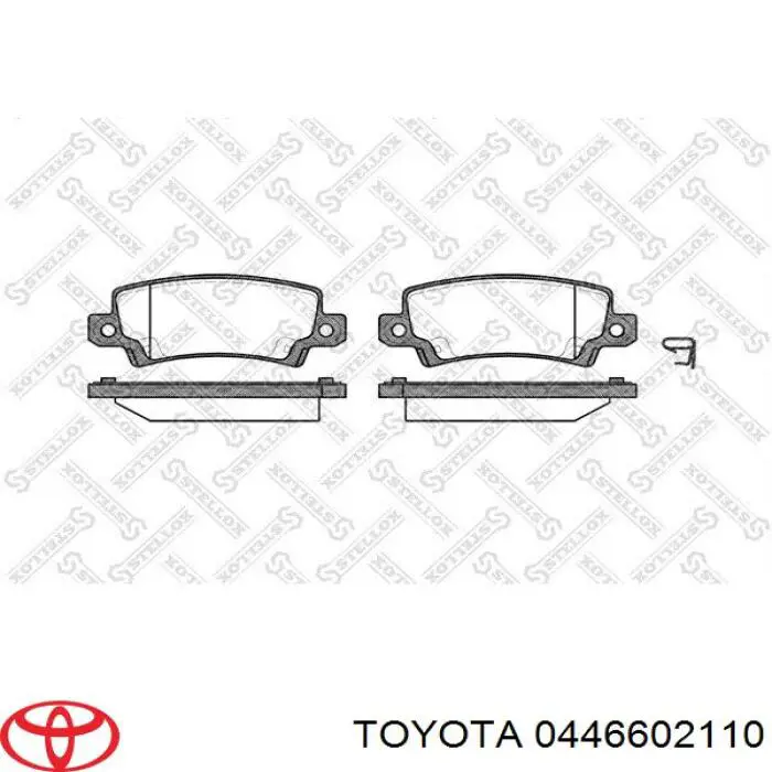 Comprar 0446602110 Toyota Pastillas de freno traseras