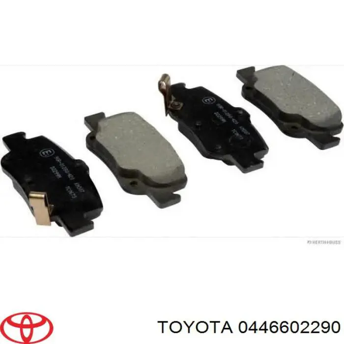 0446602290 Toyota Pastillas freno traseras