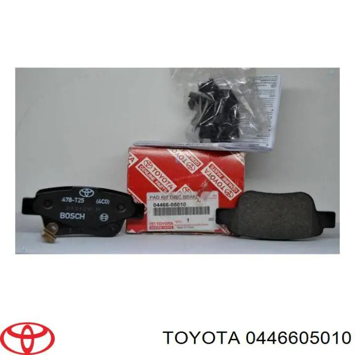 0446605010 Toyota Pastillas freno traseras