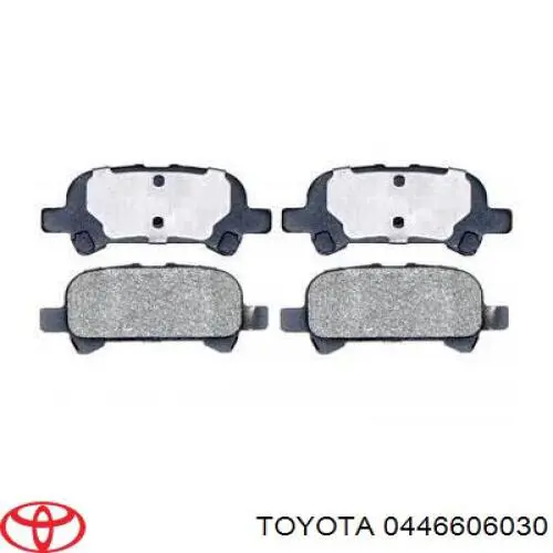 Pastillas traseras Toyota 0446606030