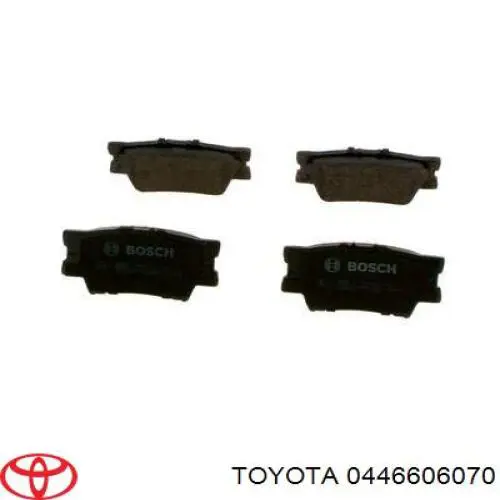 Comprar 0446606070 Toyota Pastillas de freno traseras