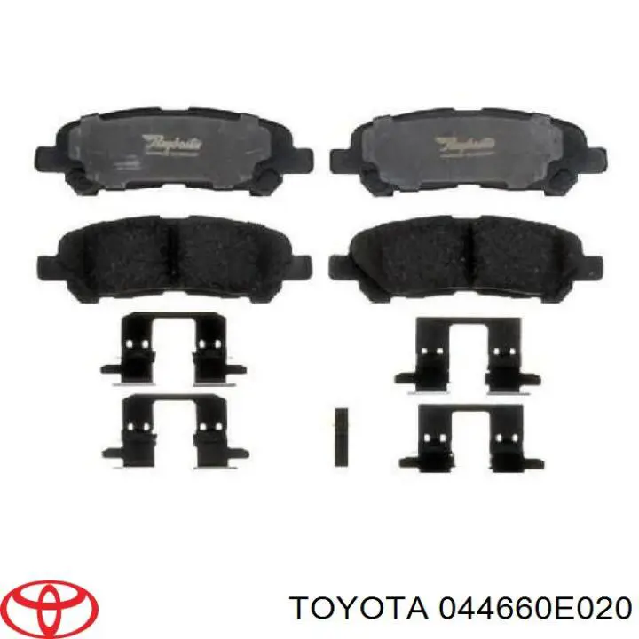 Pastillas de freno traseras 044660E020 Toyota