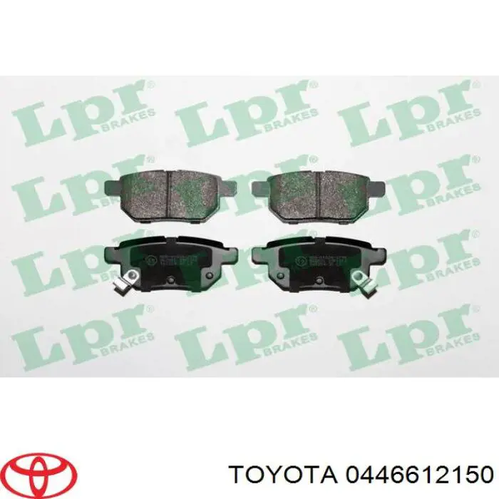 Comprar 0446612150 Toyota Pastillas de freno traseras