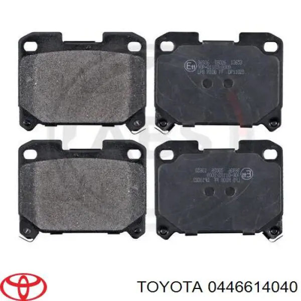 0446614040 Toyota pastillas de freno traseras