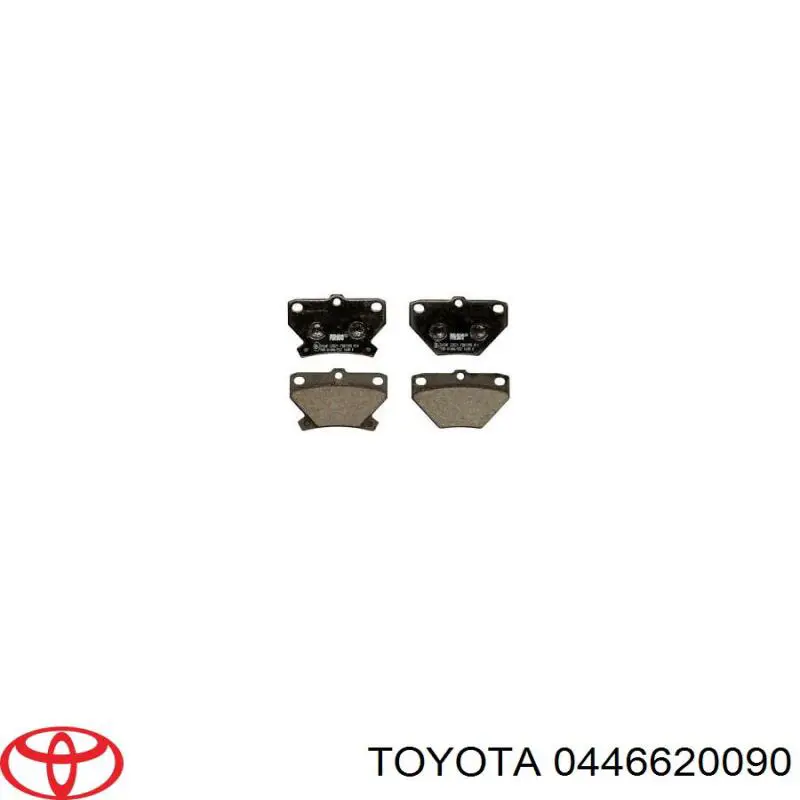 Pastillas de freno traseras 0446620090 Toyota