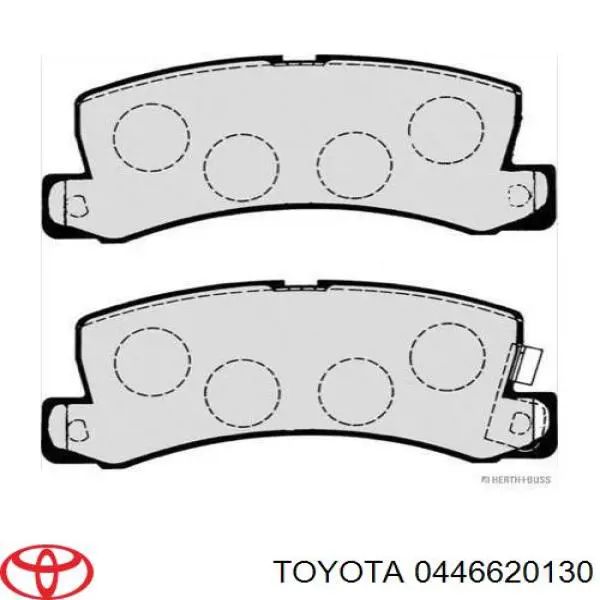 Pastillas de freno traseras 0446620130 Toyota