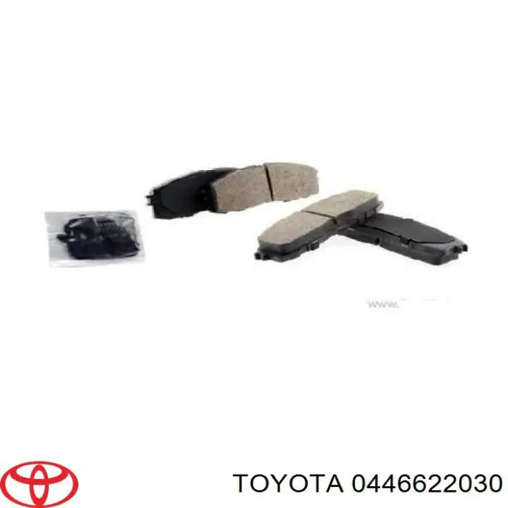 0446622030 Toyota pastillas de freno traseras