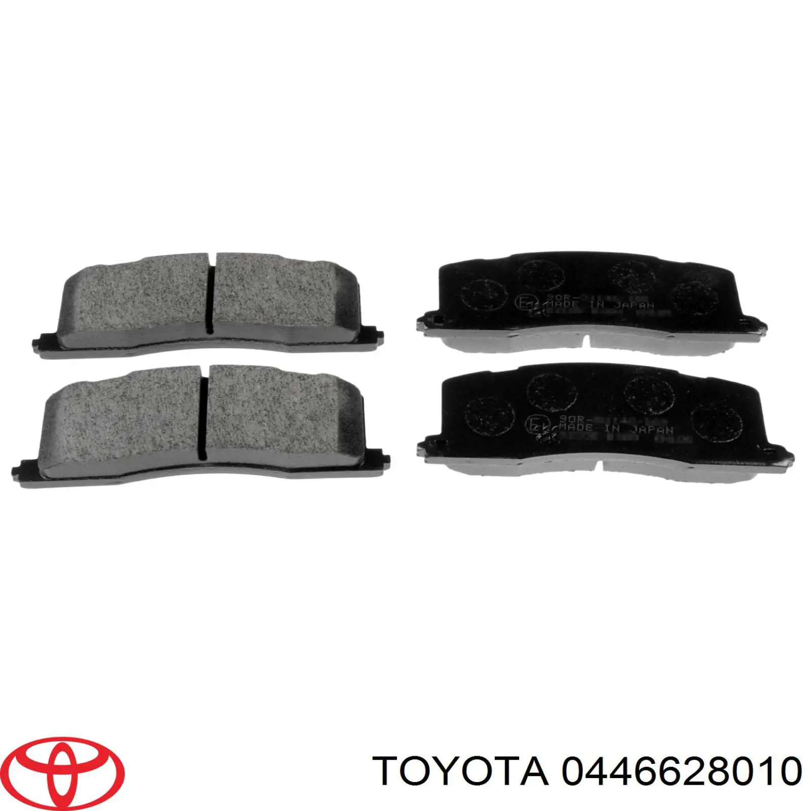 0446628010 Toyota pastillas de freno traseras