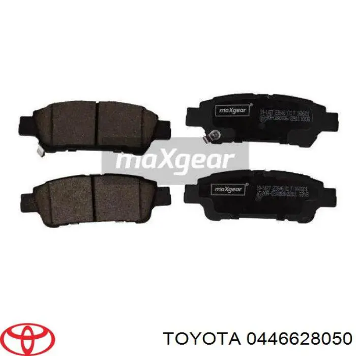 0446628050 Toyota pastillas de freno traseras