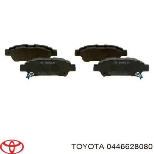 0446628080 Toyota pastillas de freno traseras