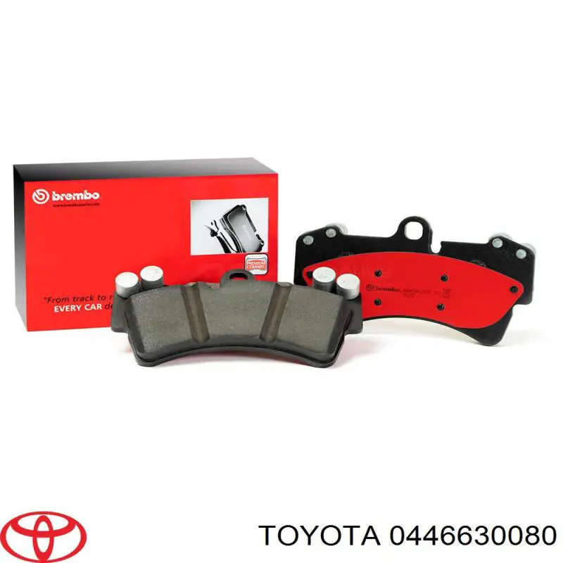 0446630080 Toyota pastillas de freno traseras