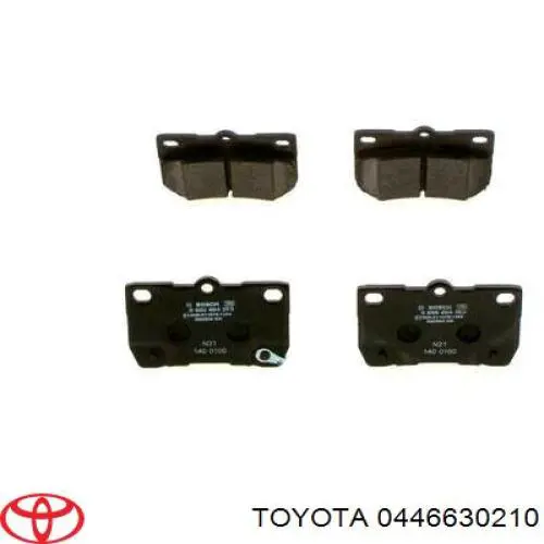 Pastillas traseras de freno Toyota 0446630210 precio, desde 24,20 EUR