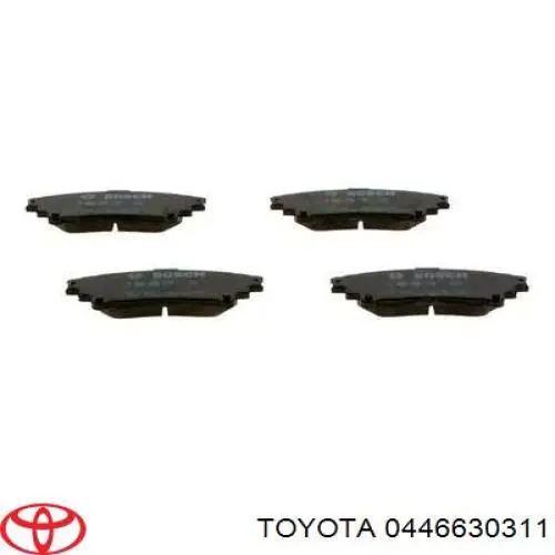 0446630311 Toyota pastillas de freno traseras