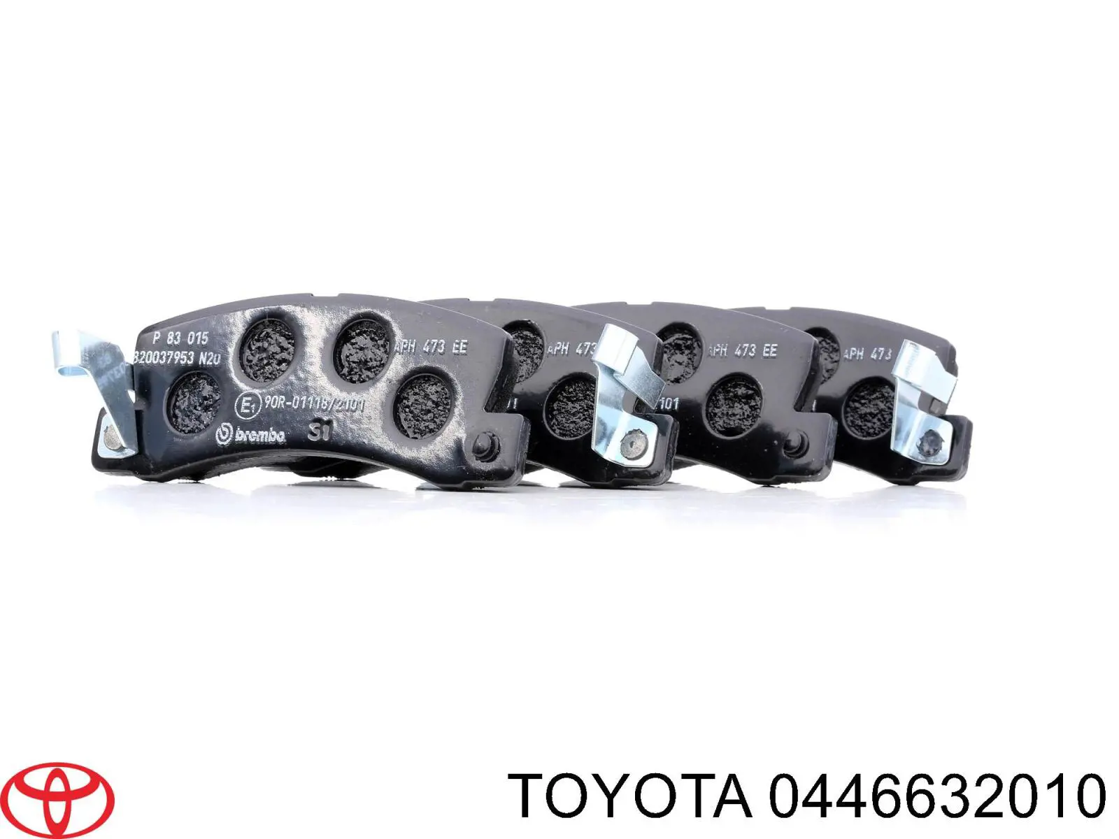 0446632010 Toyota pastillas de freno traseras