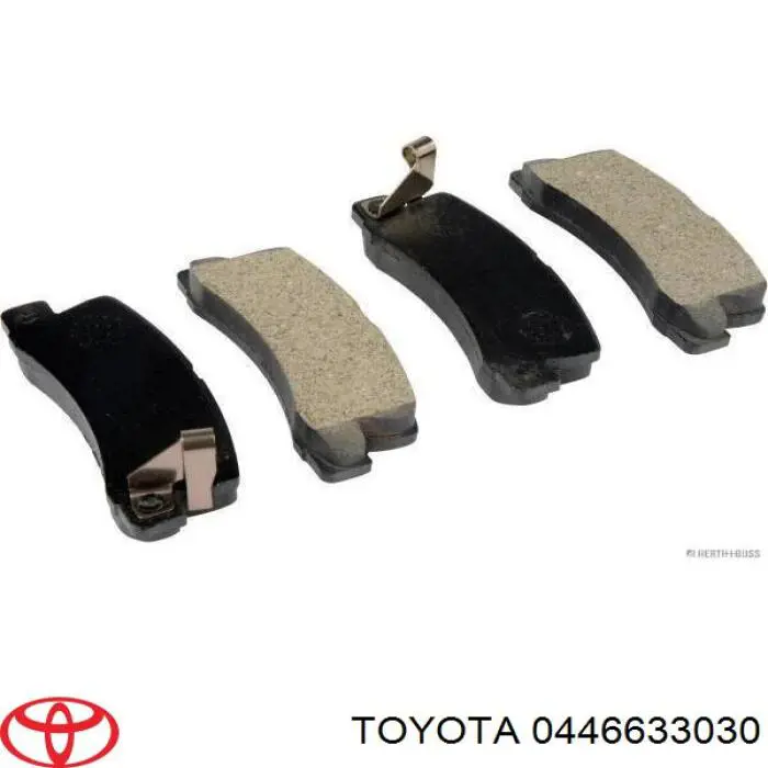 0446633030 Toyota pastillas de freno traseras