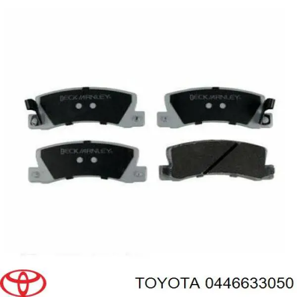 0446633050 Toyota pastillas de freno traseras