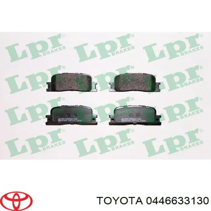 Comprar 0446633130 Toyota Pastillas de freno traseras