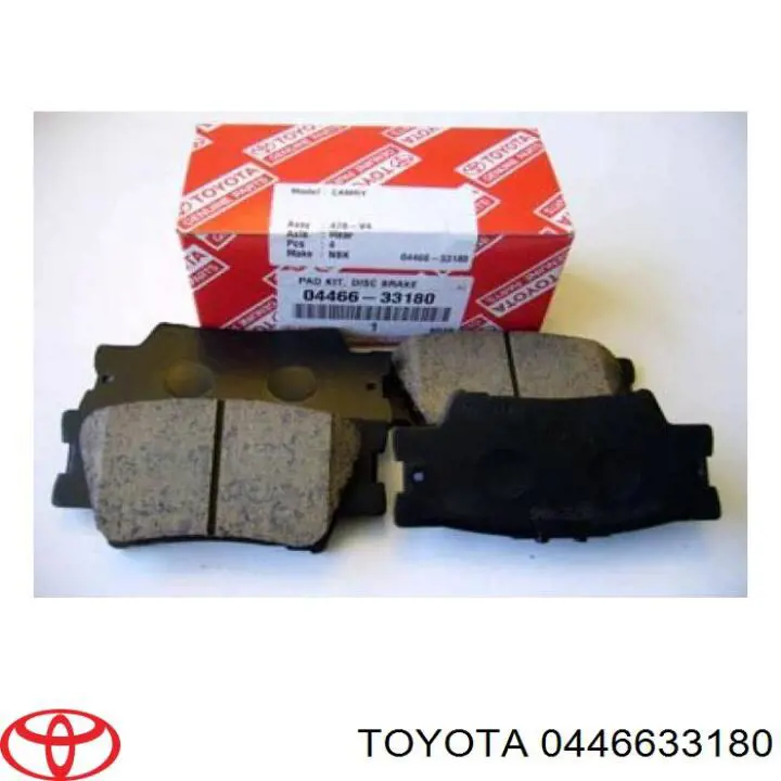 Comprar 0446633180 Toyota Pastillas de freno traseras