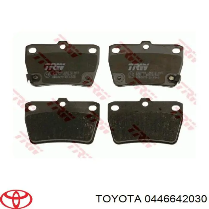 Comprar 0446642030 Toyota Pastillas de freno traseras