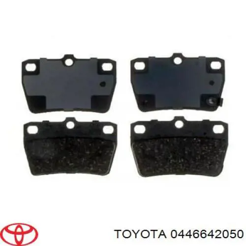 0446642050 Toyota pastillas de freno traseras