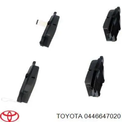 Pastillas de freno traseras 0446647020 Toyota