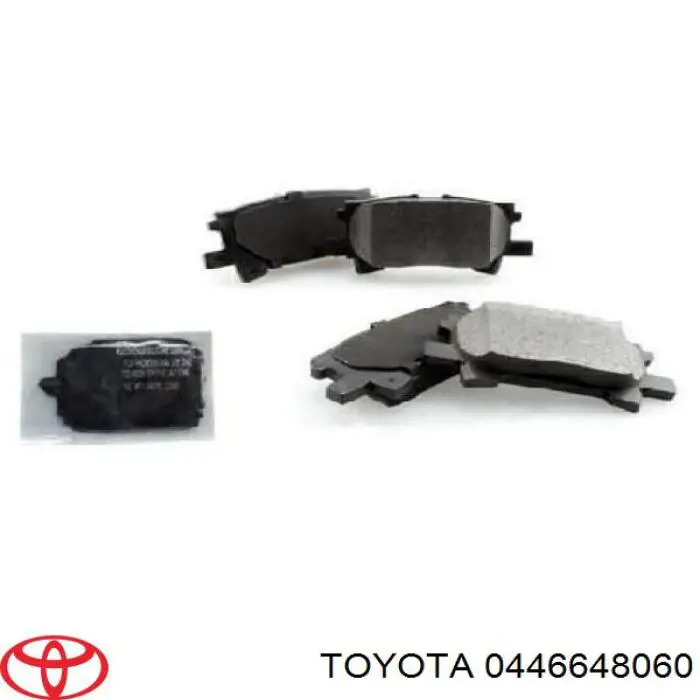 0446648060 Toyota pastillas de freno traseras