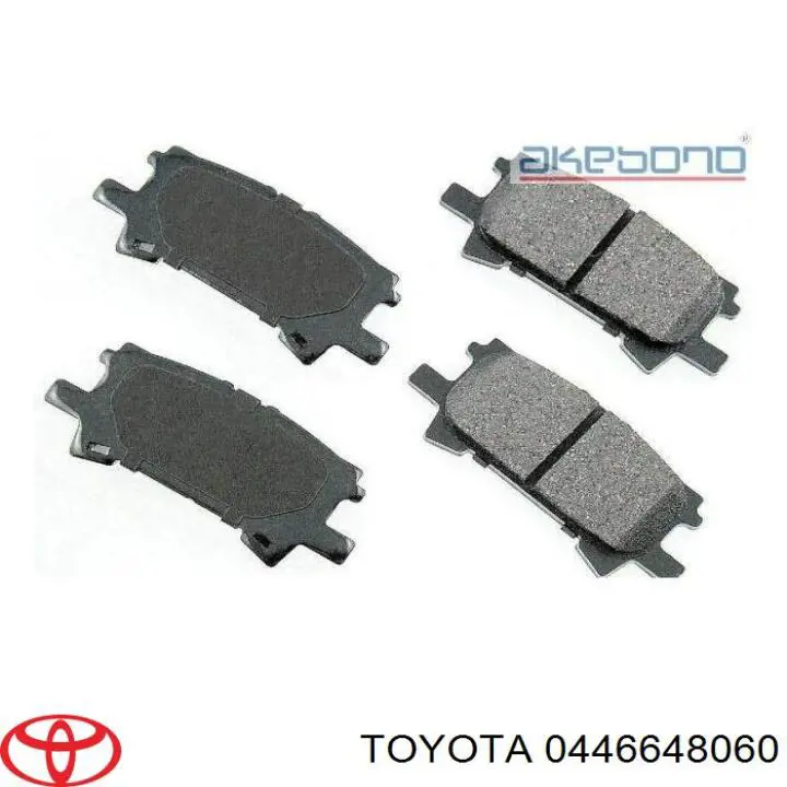 Comprar 0446648060 Toyota Pastillas de freno traseras