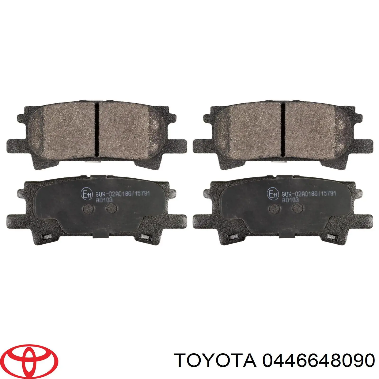 Comprar 0446648090 Toyota Pastillas de freno traseras