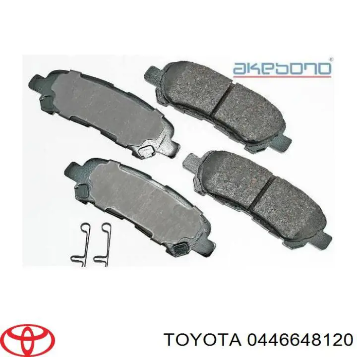 Pastillas traseras de freno Toyota 0446648120 precio, desde 22,11 EUR