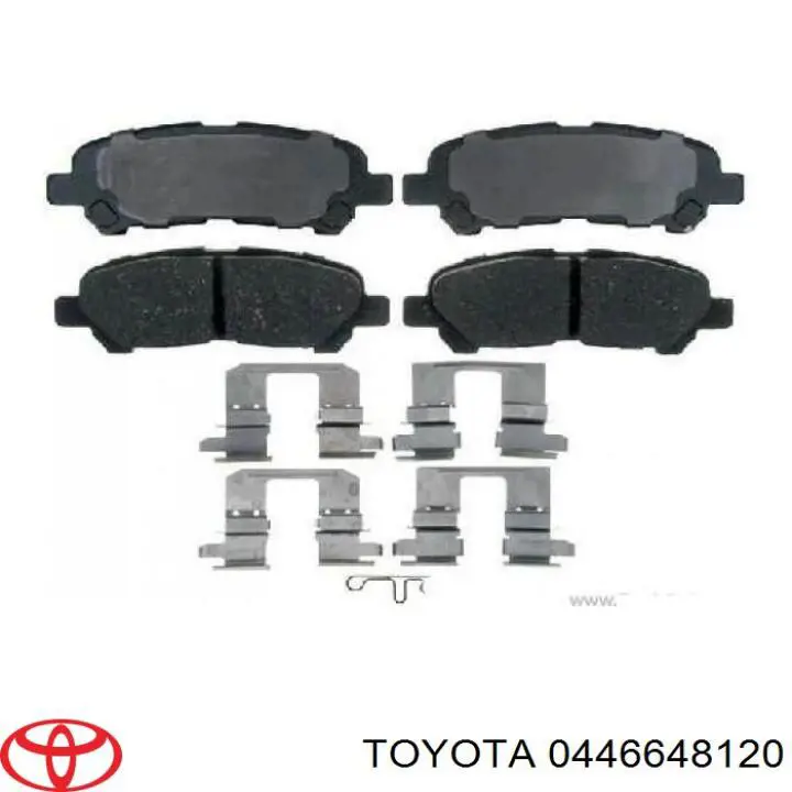 Comprar 0446648120 Toyota Pastillas de freno traseras