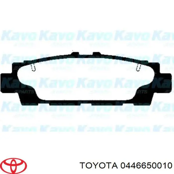 0446650010 Toyota pastillas de freno traseras