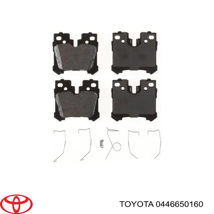 0446650160 Toyota pastillas de freno traseras