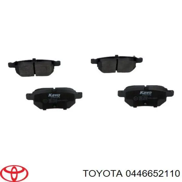 0446652110 Toyota pastillas de freno traseras