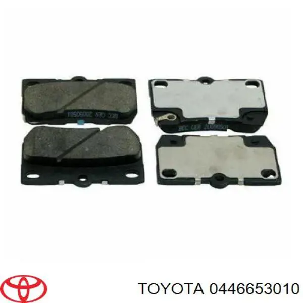 0446653010 Toyota pastillas de freno traseras