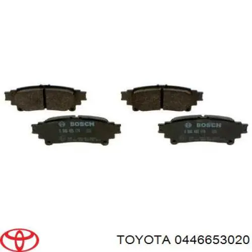 Pastillas traseras de freno Toyota 0446653020 precio, desde 22,47 EUR