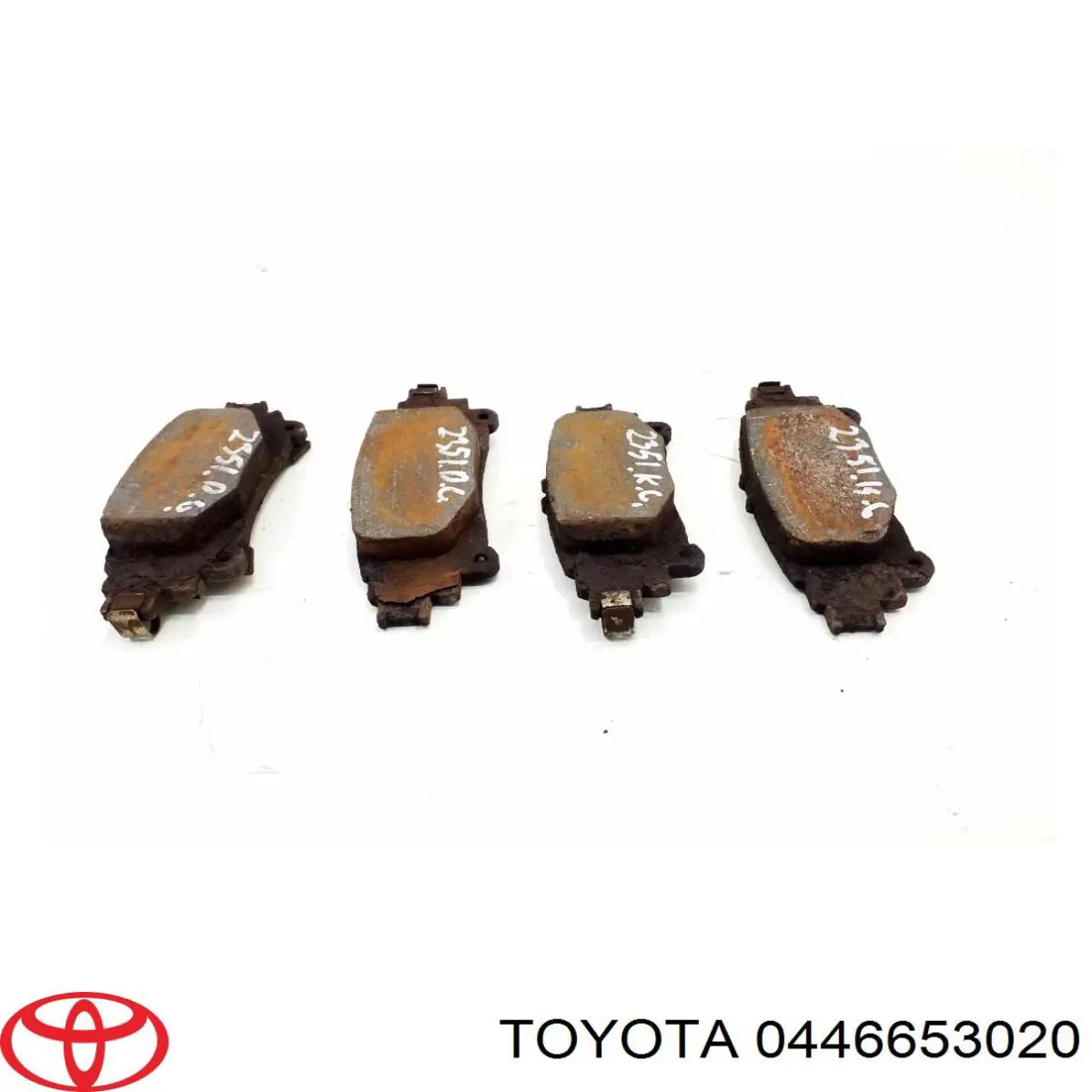Pastillas de freno traseras 0446653020 Toyota