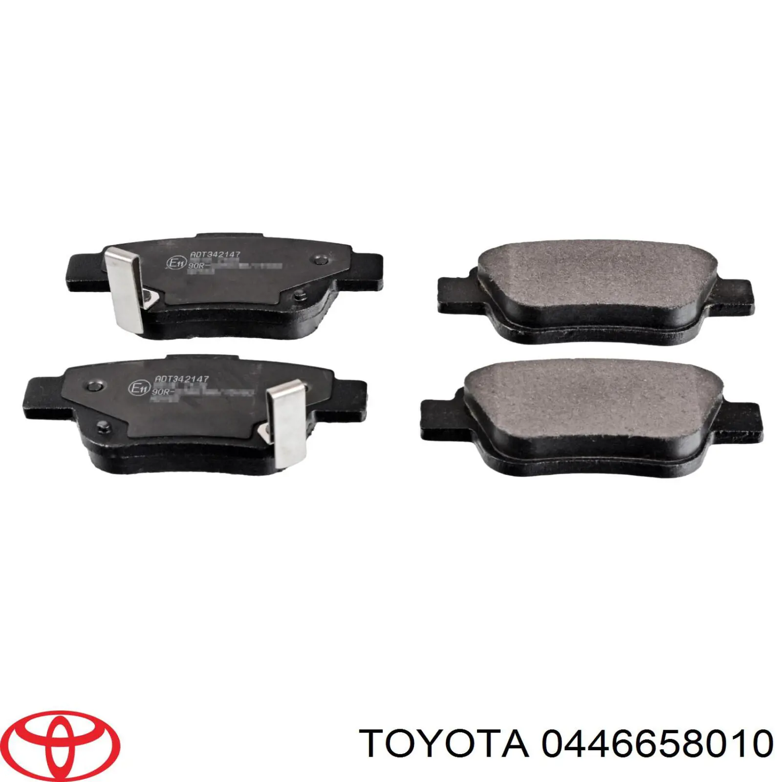 0446658010 Toyota Pastillas freno traseras