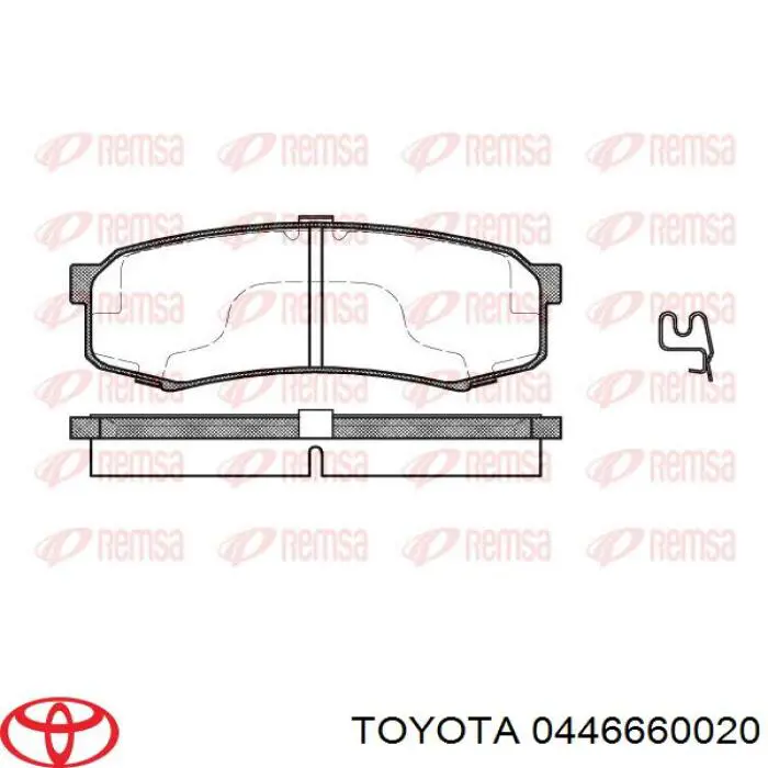 Pastillas traseras de freno Toyota 0446660020 precio, desde 17,53 EUR