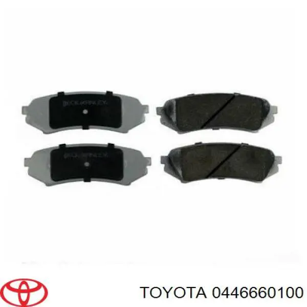 0446660100 Toyota pastillas de freno traseras