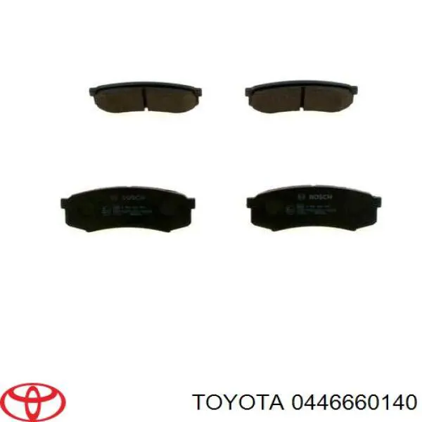 Pastillas traseras de freno Toyota 0446660140 precio, desde 17,53 EUR