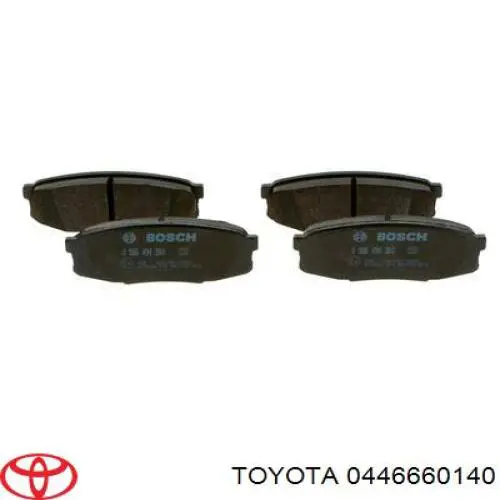Pastillas de freno traseras 0446660140 Toyota