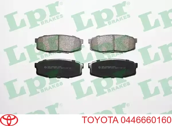 Pastillas traseras de freno Toyota 0446660160 precio, desde 12,34 EUR