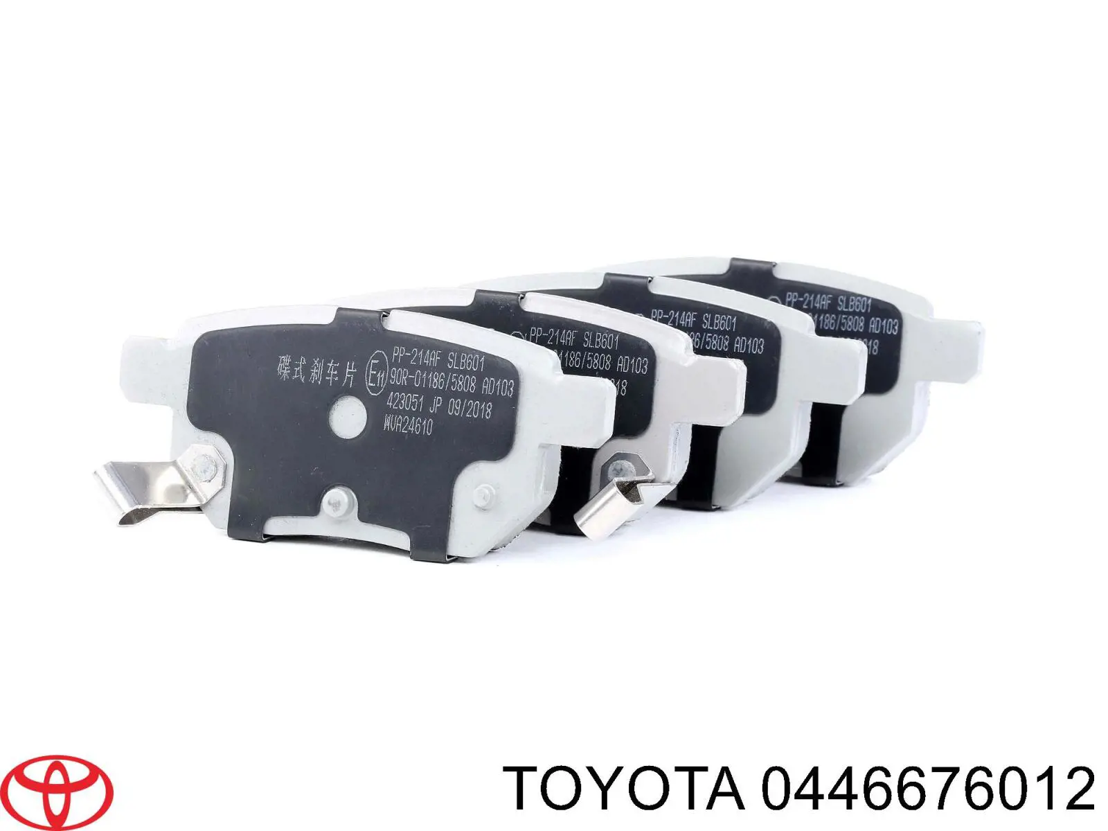 0446676012 Toyota Pastillas freno traseras