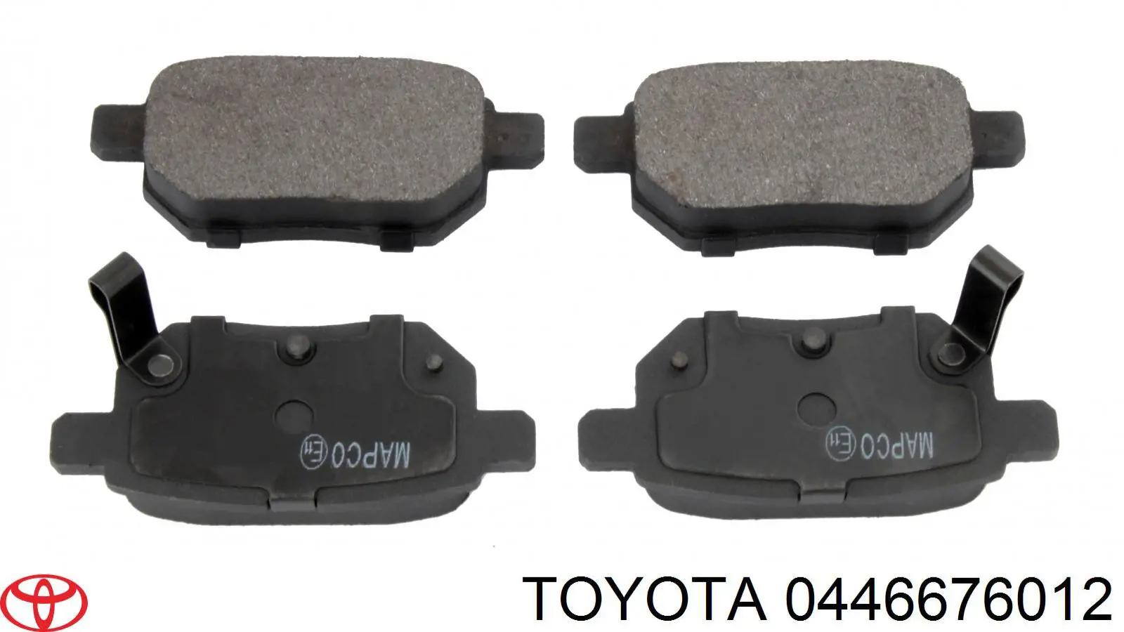Pastillas de freno traseras 0446676012 Toyota