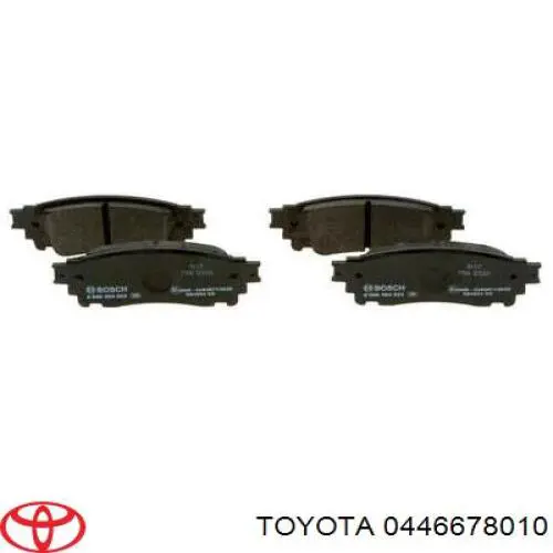 0446678010 Toyota pastillas de freno traseras