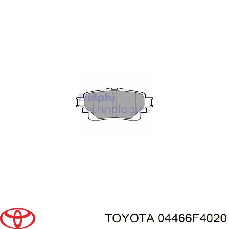 Pastillas de freno traseras Toyota HIGHLANDER U7, H7