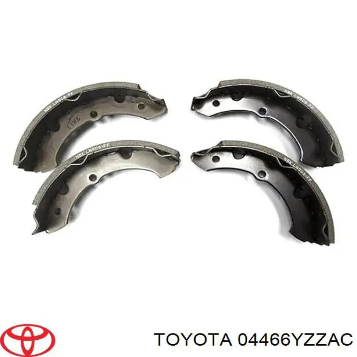 04466YZZAC Toyota pastillas de freno traseras